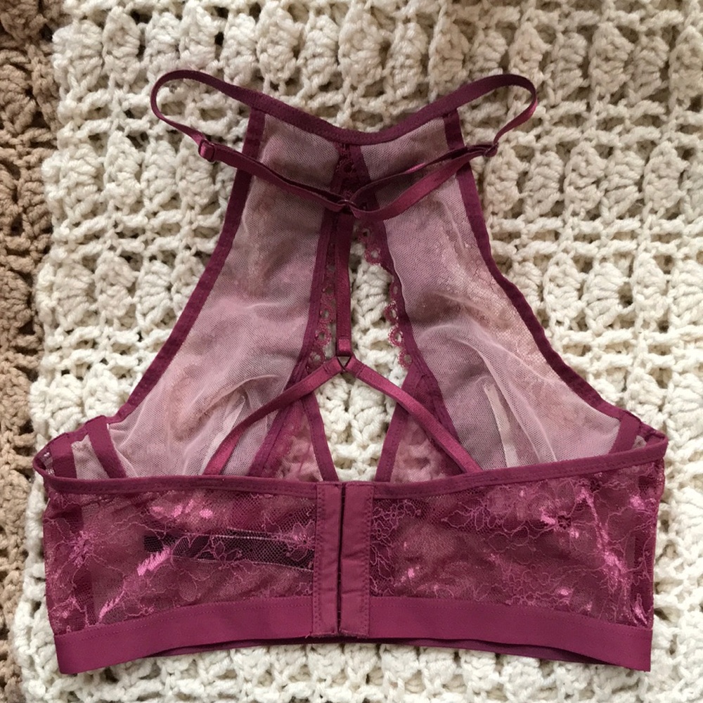 SOLD Like new Victoria’s Secret Very Sexy plum laced corset bra bralette - Picture 2 of 4